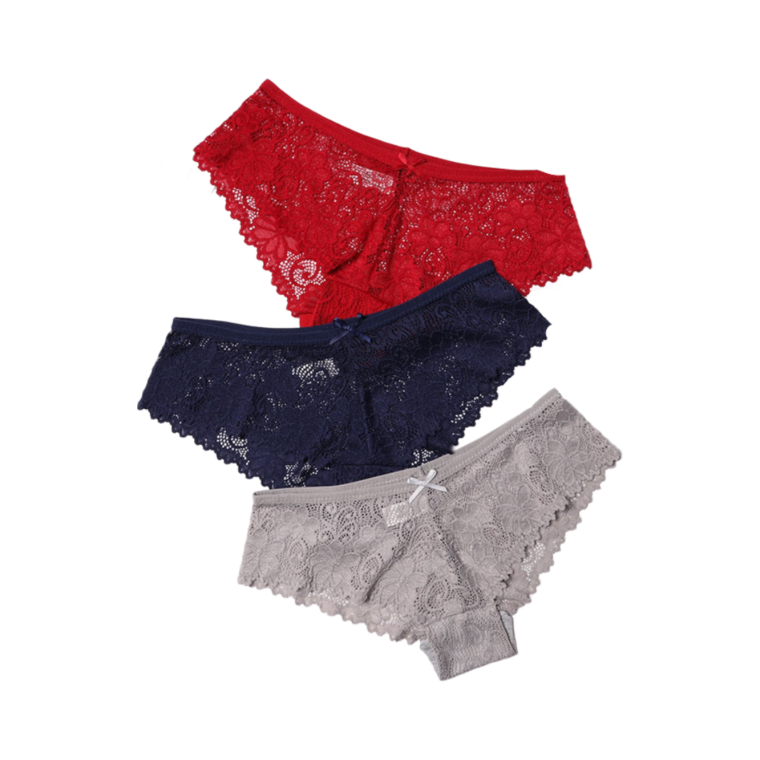 3 Pcs Lace Panties