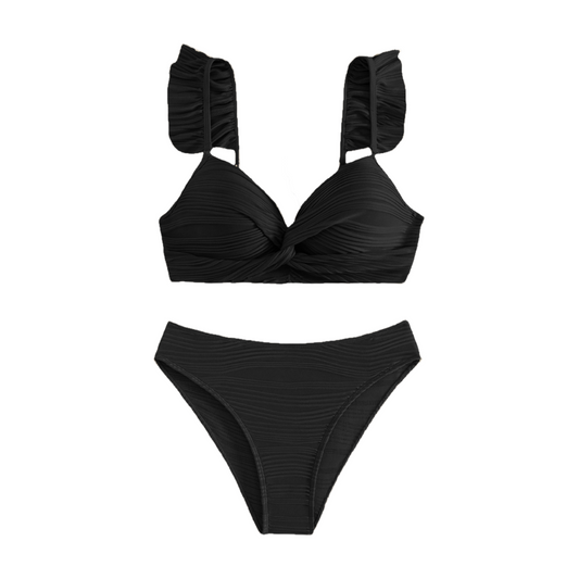 Conjunto de bikini con volantes