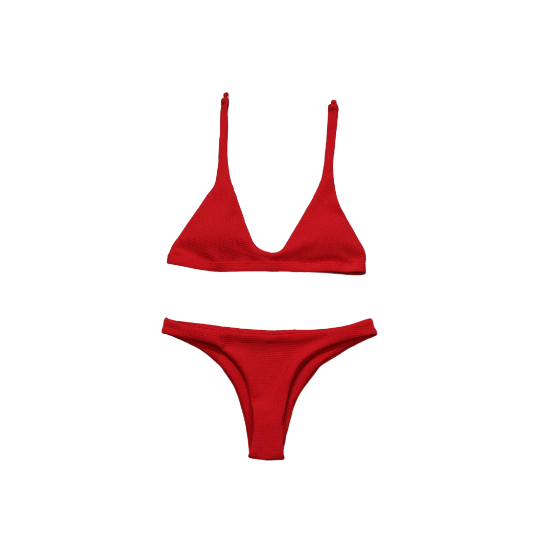 Conjunto de bikini con estructura triangular 