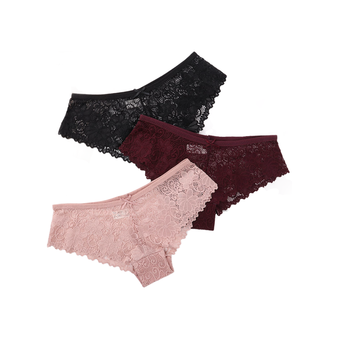 3 Pcs Lace Panties