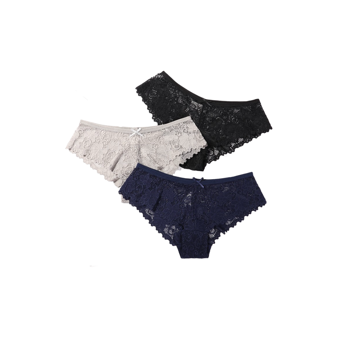 3 Pcs Lace Panties