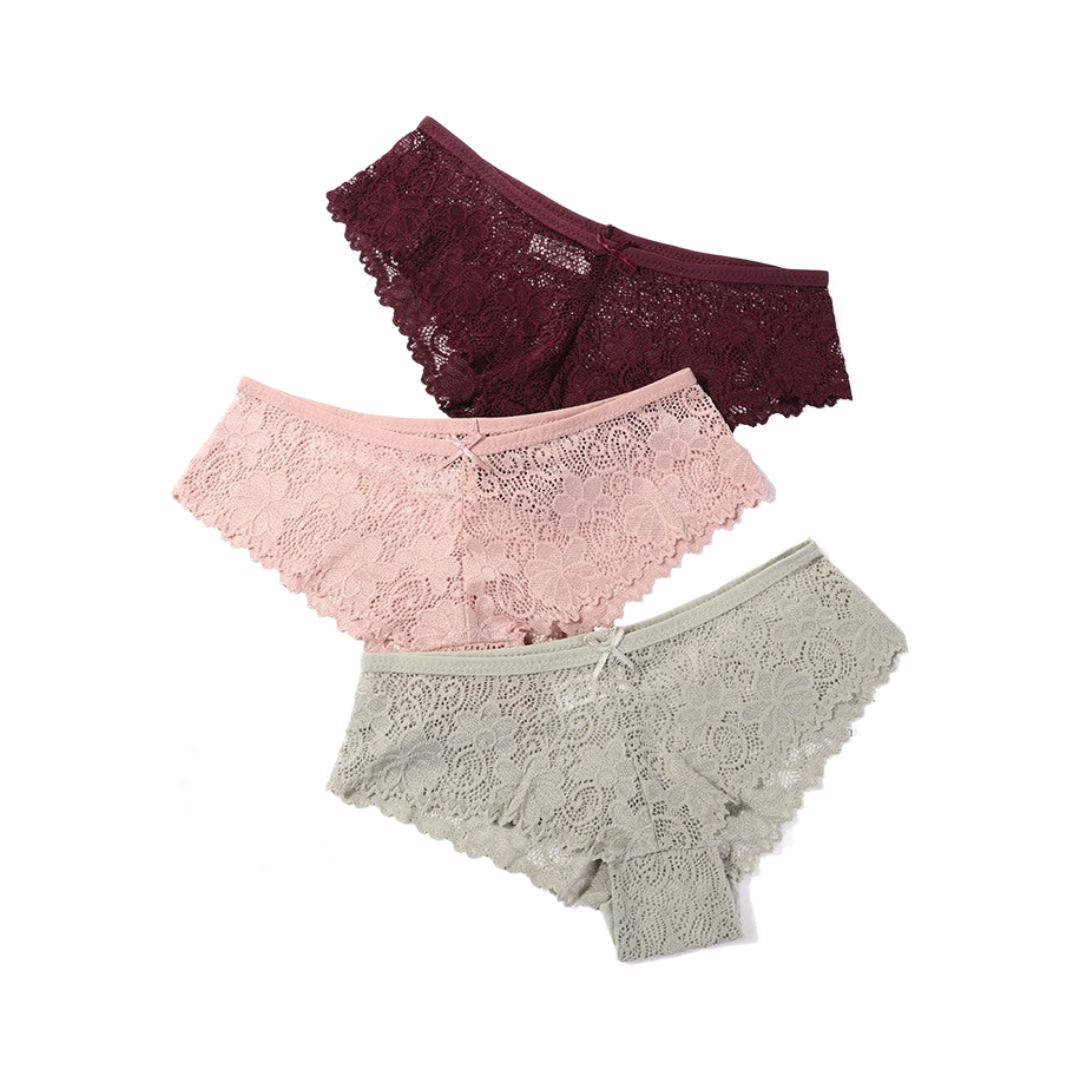 3 Pcs Lace Panties